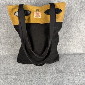 Rare Filson Black and Gold Tote Bag